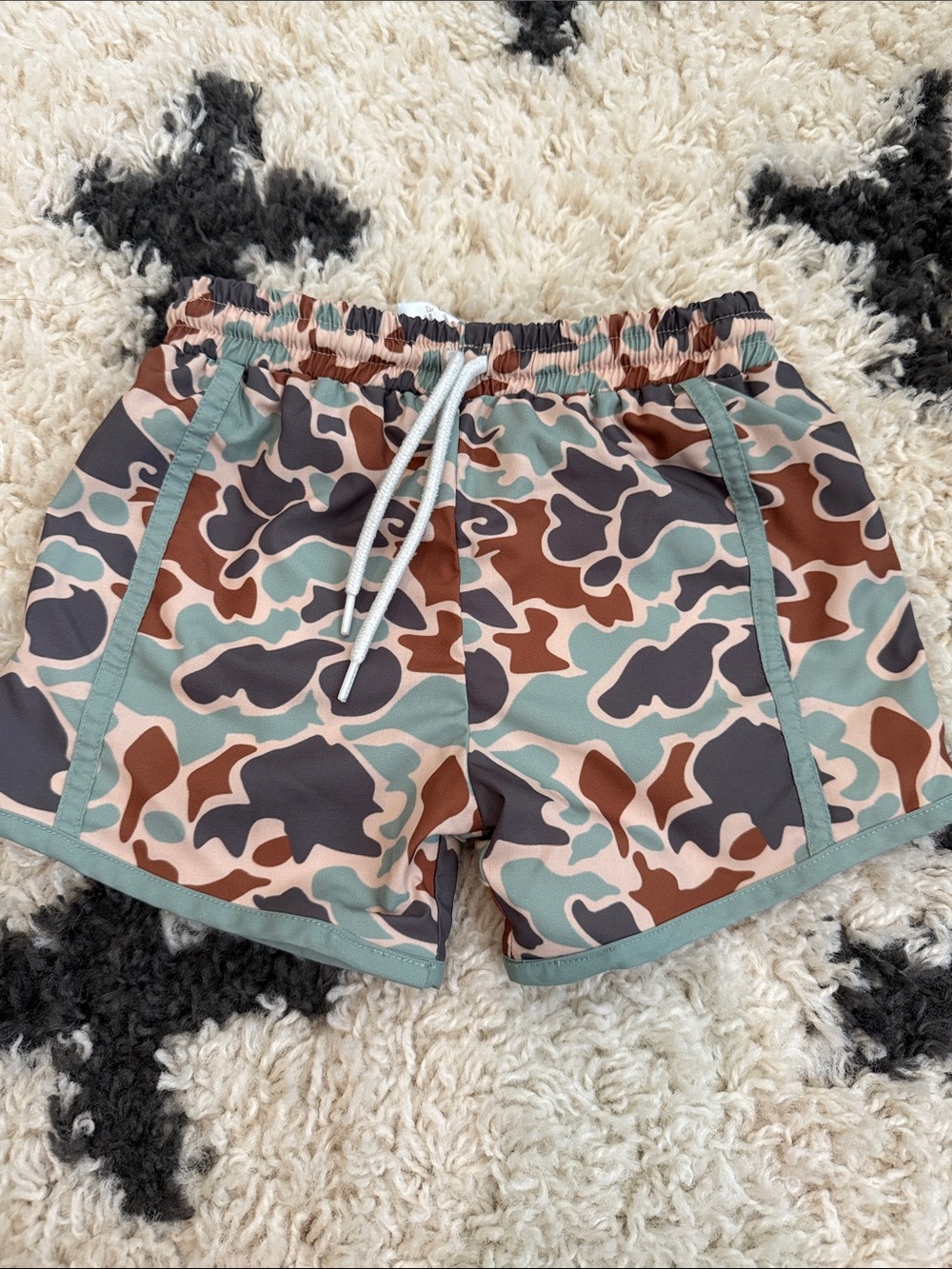 Boys smocked swim trunks